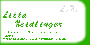 lilla neidlinger business card